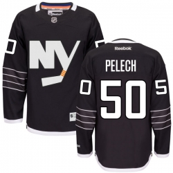 Adam Pelech Reebok New York Islanders Premier Black Practice Jersey