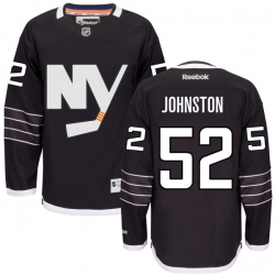 Ross Johnston Reebok New York Islanders Authentic Black Practice Jersey