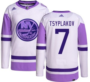 Maxim Tsyplakov Men's Adidas New York Islanders Authentic Hockey Fights Cancer Jersey