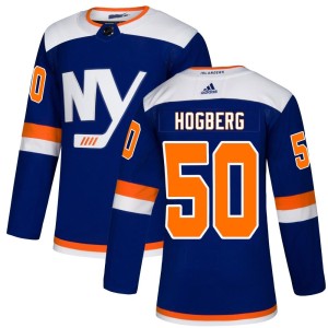 Marcus Hogberg Men's Adidas New York Islanders Authentic Blue Alternate Jersey