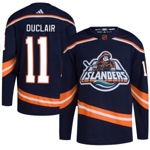 Anthony Duclair Men's Adidas New York Islanders Authentic Navy Reverse Retro 2.0 Jersey