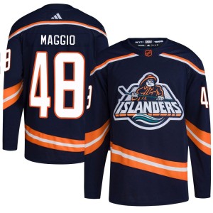 Matthew Maggio Men's Adidas New York Islanders Authentic Navy Reverse Retro 2.0 Jersey