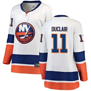 Anthony Duclair Women's Fanatics Branded New York Islanders Breakaway White Away Jersey