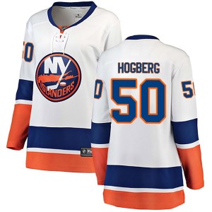 Marcus Hogberg Women's Fanatics Branded New York Islanders Breakaway White Away Jersey