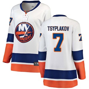 Maxim Tsyplakov Women's Fanatics Branded New York Islanders Breakaway White Away Jersey