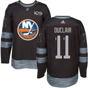 Anthony Duclair Men's New York Islanders Authentic Black 1917-2017 100th Anniversary Jersey