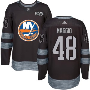 Matthew Maggio Men's New York Islanders Authentic Black 1917-2017 100th Anniversary Jersey