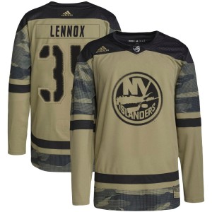 Tristan Lennox Men's Adidas New York Islanders Authentic Camo Military Appreciation Practice Jersey