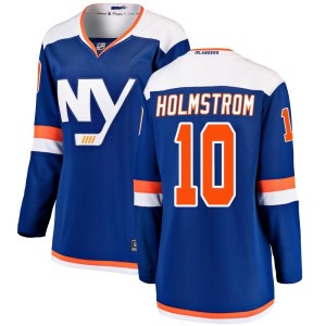 Simon Holmstrom Women's Fanatics Branded New York Islanders Breakaway Blue Alternate Jersey