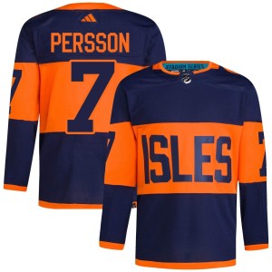 Stefan Persson Men's Adidas New York Islanders Authentic Navy 2024 Stadium Series Primegreen Jersey