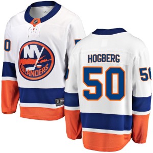 Marcus Hogberg Men's Fanatics Branded New York Islanders Breakaway White Away Jersey