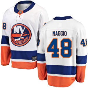 Matthew Maggio Men's Fanatics Branded New York Islanders Breakaway White Away Jersey