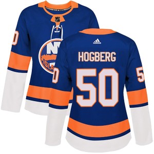 Marcus Hogberg Women's Adidas New York Islanders Authentic Royal Home Jersey