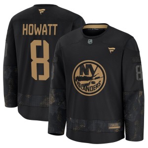 Garry Howatt Men's Fanatics New York Islanders Premium Black 2024 Military Appreciation Practice Jersey