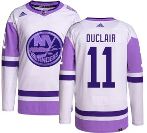 Anthony Duclair Youth Adidas New York Islanders Authentic Hockey Fights Cancer Jersey