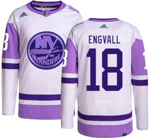 Pierre Engvall Youth Adidas New York Islanders Authentic Hockey Fights Cancer Jersey