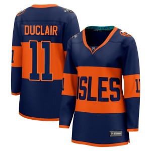 Anthony Duclair Women's Fanatics Branded New York Islanders Breakaway Navy 2024 Stadium Series Jersey